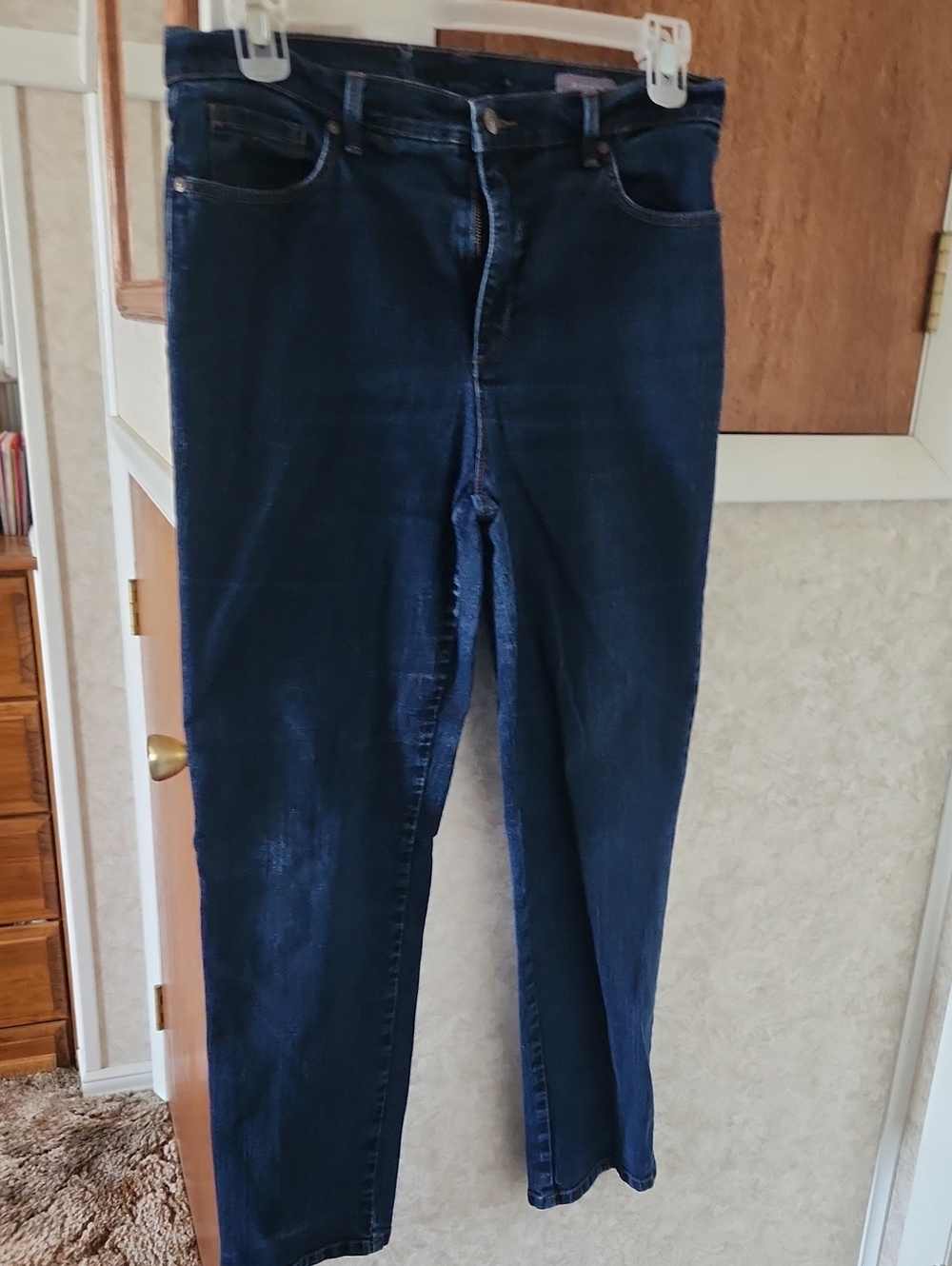 Gloria Vanderbilt Dark Blue Straight Leg Jeans List #63